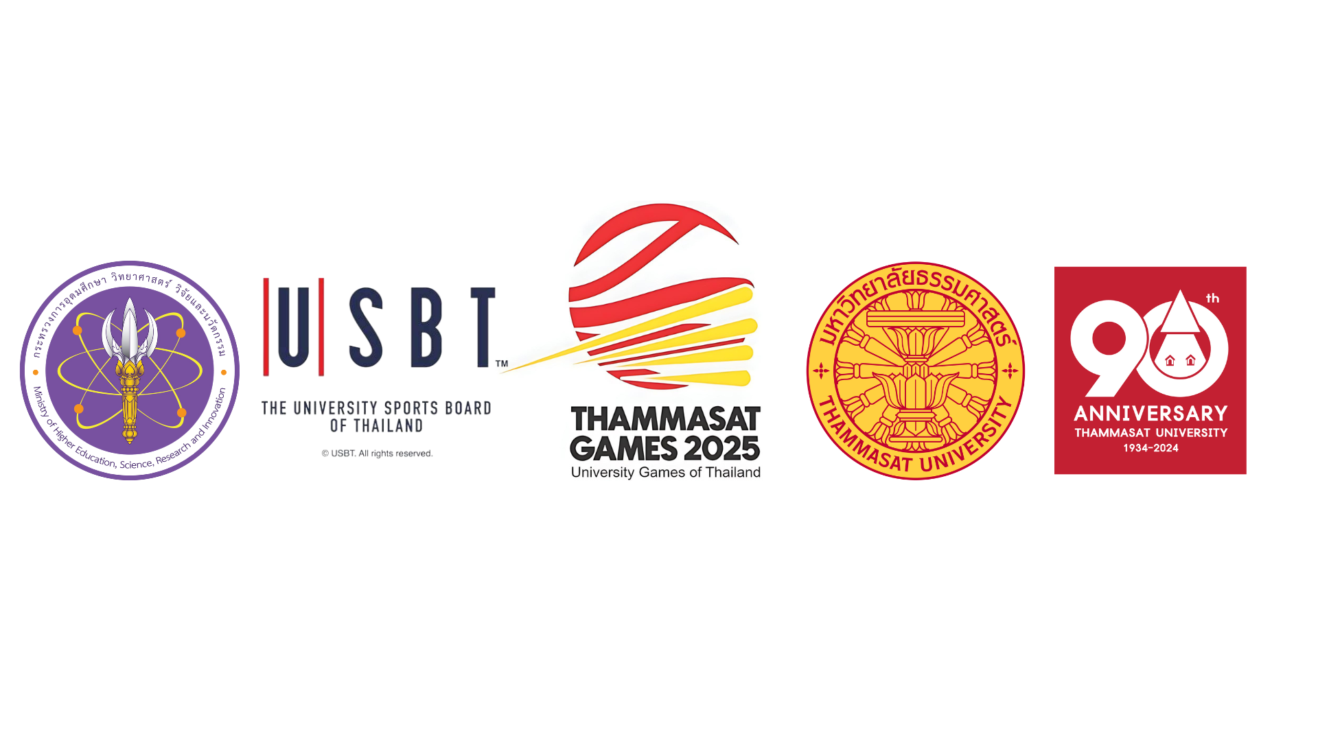 Partners — Thammasat University, USBT, Thammasat Games 2025